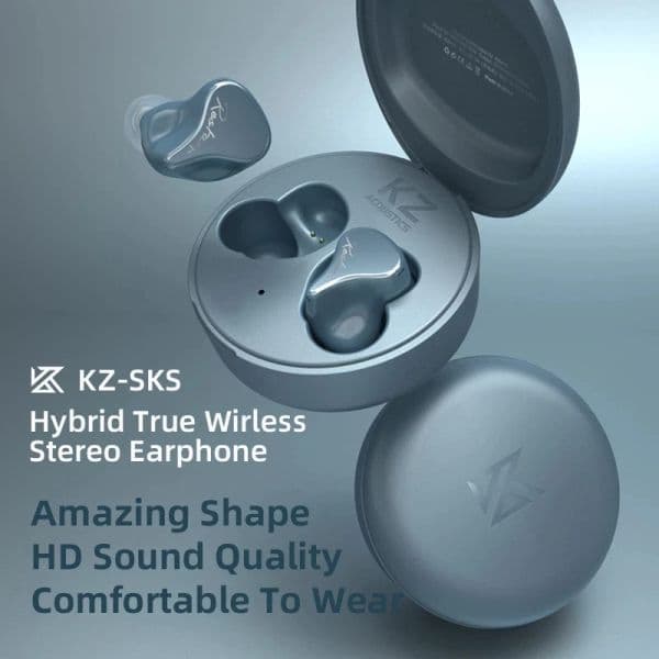 KZ SKS TWS Bluetooth 5.2 Headphone 1DD 1BA Hybrid Earphones Noise Touch Control Cancelling Sport Game Headset KZ SA08PRO Z1 PRO