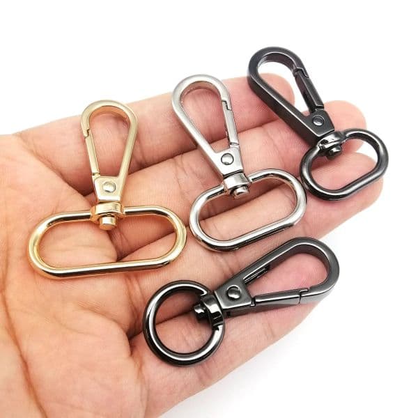 High Quality Lobster Leather Bag Handbag Shoulder Strap Belt Web Clasp Clip Trigger Buckle Key Ring Dog Chain Collar Snap Hook