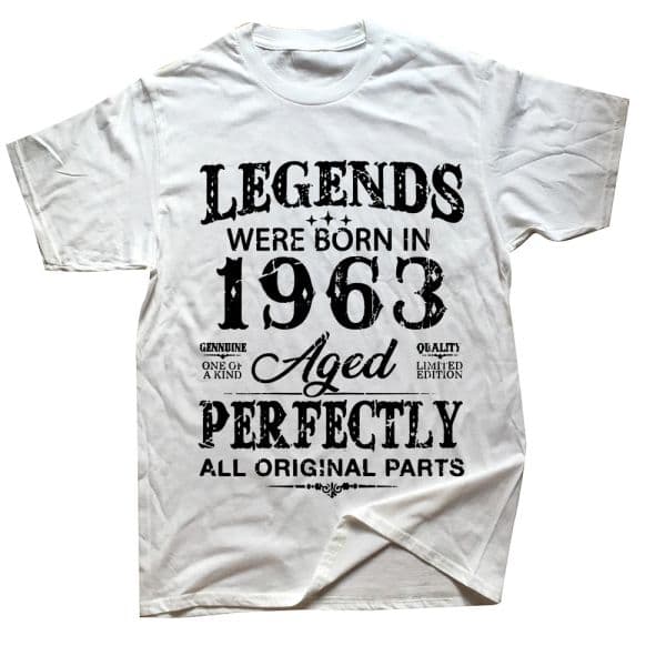 2025 Novelty Vintage 1963 Funny 60 Years Old T Shirts Graphic Streetwear Short new Sleeve Birthday Gifts Summer T-shirt Mens Clothing