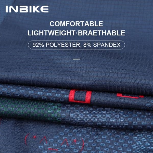 INBIKE Long Sleeve Men s Cycling Jersey Road Bike Clothing Bicycle Full Zip Pocket Mountain Shirt Breathable