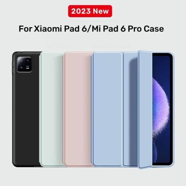 Smat Case For Xiaomi new Pad 6 2023 11 inch PU Leather Tri-folding Magnetic Cover Funda For Xiaomi Mi 2025 Pad 6 MiPad 6 Pro 2023 Case