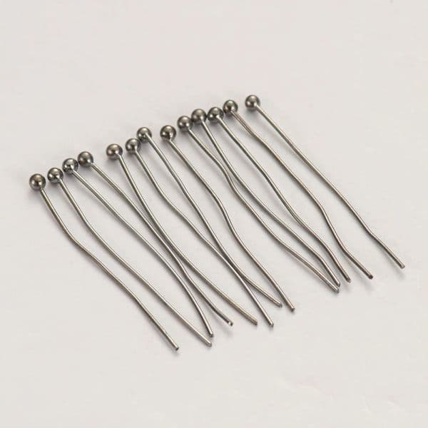 200pcs/Lot 20 25 30 35 50mm Metal Ball Head Pins Jewelry Finding For Making Diy Earring Necklace Bracelet Pendant