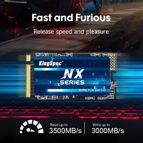 KingSpec M.2 NVMe PCIe 3.0 SSD 512GB 1TB Hard Disk M.2 2242 Hard Drive 256GB 128GB Internal Solid State Drive for Laptop Desktop