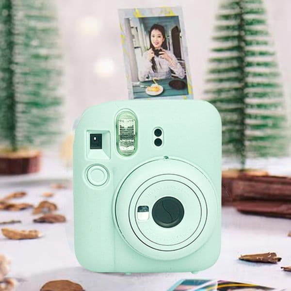 Soft Silicone Protective Case Cover Scratch-proof Shell Protective Case Cover Bag Solid Color Wear-resistant for Instax Mini 12