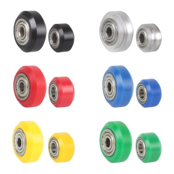 3DSWAY POM Pulley Wheels 3D Printer Parts 12 Pcs Wheel Openbuild Upgrade High Speed Bearing 625ZZ Idler Gear for Ender 3