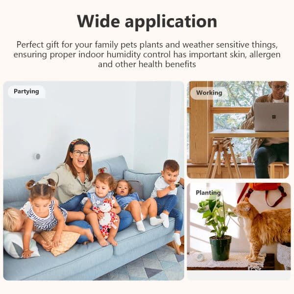 IMOU WiFi Smart Zigebee 3.0 Temperature and Humidity Sensor LCD Screen History Record Smart Home Security Remote Control