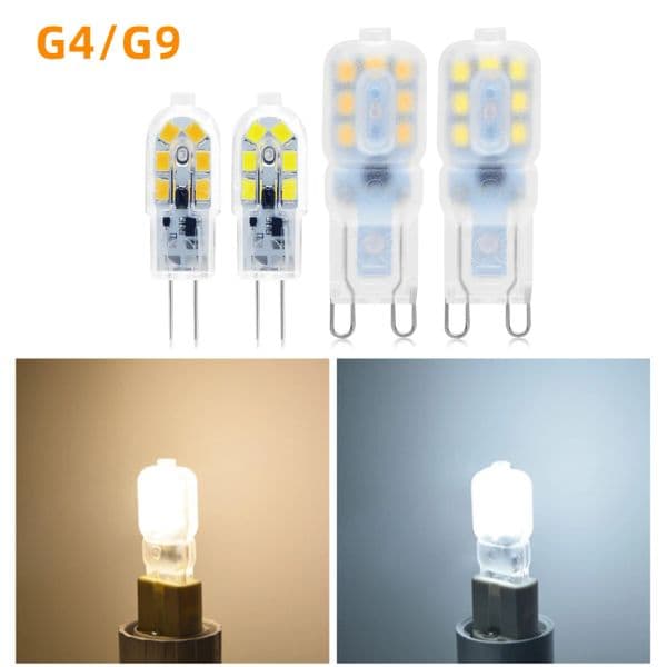 G4 G9 LED Lamp 3W 5W Mini LED Bulb SMD2835 Spotlight Chandelier High Quality Lighting Replace Halogen Lamps AC110V/220V AC/DC12V