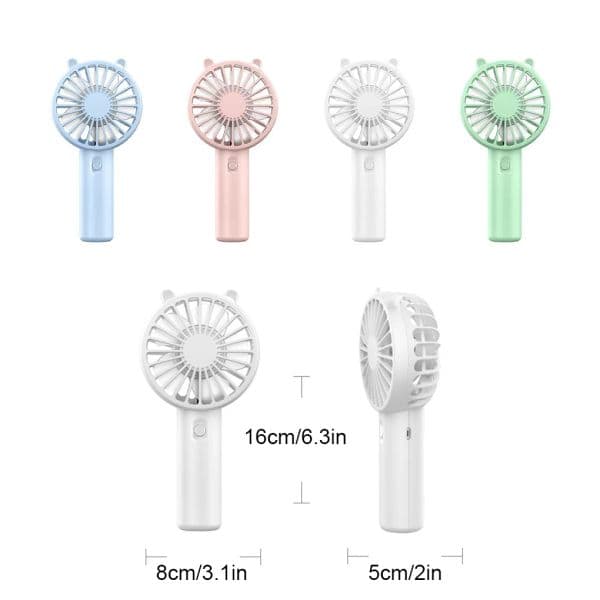 Portable Handheld Fan Small Cooling new Fan USB Rechargeable Eyelash Eyelash Mute Cooler Handheld Fan Mini USB 2025 Rechargeable Desk