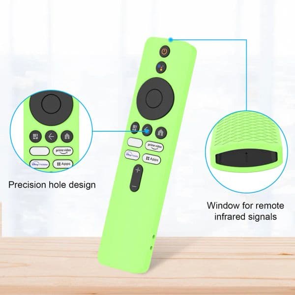 Remote Control Case Silicone Remote Control Cover Protector with Lanyard Anti-Slip Accessories for Xiaomi 4K TV MiBoX 2nd Gen