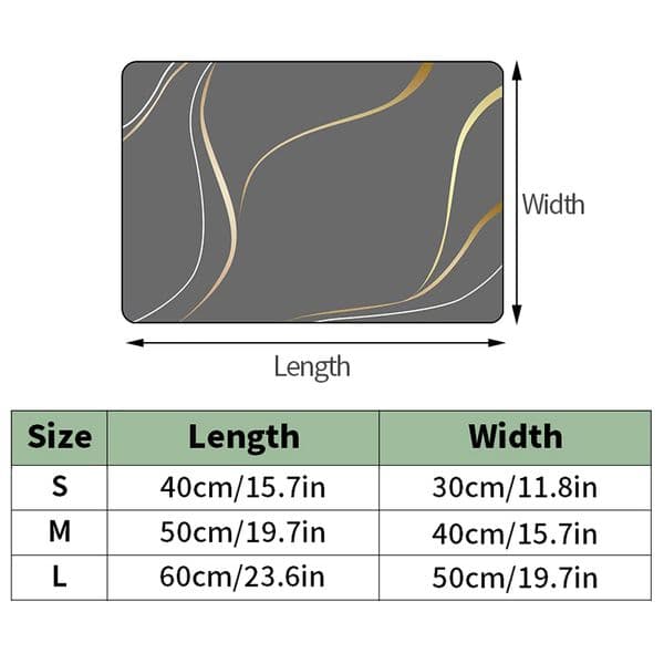 Super Absorbent Mats Coffee Drain Pad Dish Drying Mat Tableware Draining Pad Quick Dry Rug Dinnerware Placemat Nordic Home Decor