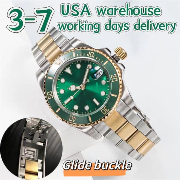 Waterproof mens automatic mechanical watches classic style 41mm full stainless steel Swim wristwatches sapphire super luminous watch