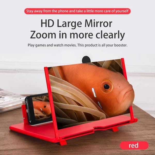 5D Screen Amplifier 10 inch Folding Mobile Phone Magnifying Glass HD Stands Video Amplifier Bracket Enlarge Stand Eyes Protection zxf 61