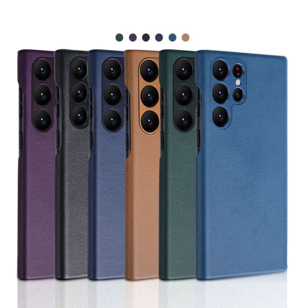 Business phone case for S24 ultra Phone Case True Microfiber full cover Scratch resistant S23ultra Manual Skin protection Leather Magnetic protective case