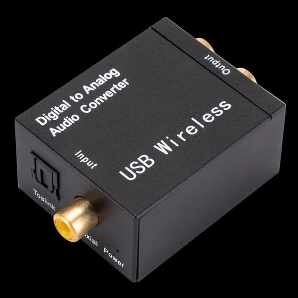 Grwibeou Bluetooth Digital to Analog Audio Converter Adapter Amplifier Decoder Optical Fiber Coaxial Signal to Analog DAC Spdif