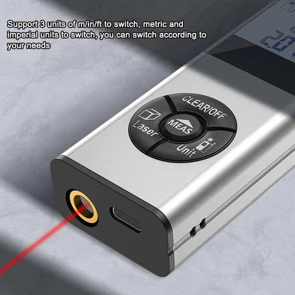 40M Laser Rangefinder Volumes Measurement Device Building Surveying Equipment LCD Display Laser Distance Meter Data Storage