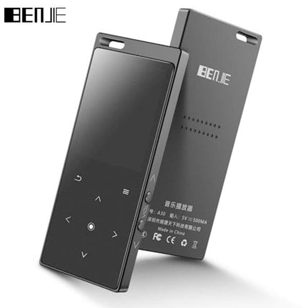 BENJIE HiFi MP3 Player Bluetooth Compatible Sport Music MP3 Portable Audio Walkman With Built-in Speaker FM Radio E-Book TF Card