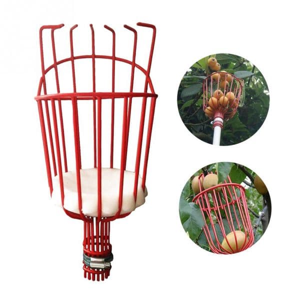 Metal/Plastic Fruit Picker Head Without Pole Fruit Collector Harvest Picking Apple Citrus Pear Garden Hand Tools