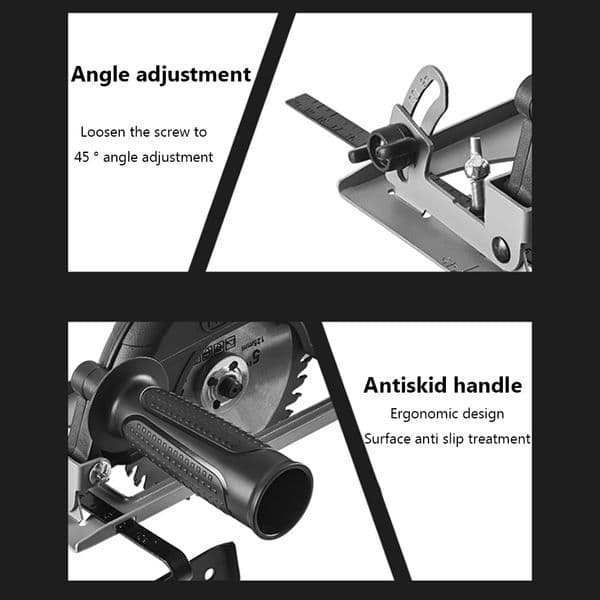Adjustable Cutting Depth Positioning Bracket Angle Grinder Retrofit Cutting Machine Slotting Base Power Tool Accessories