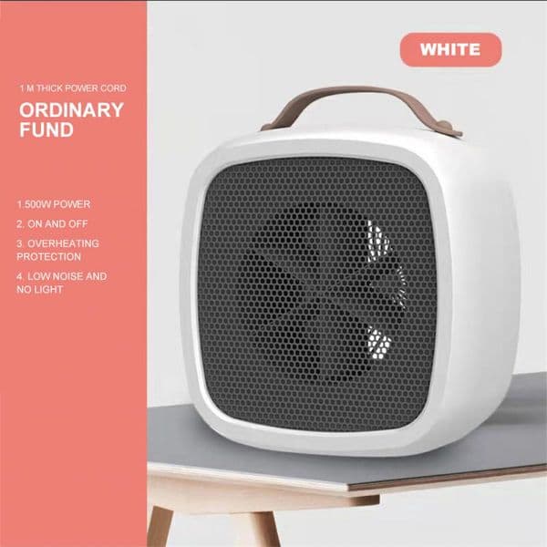 500W Mini Portable Electric Heater Home Office Desktop Warm Air Heater Warmer Fan Household Remote Fast Heating Warming Product