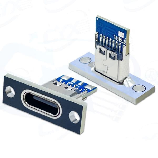1-10pcs USB 3.1 Type C Socket With Screw fixing plate Type-C USB Jack 3.1 Type-C 2Pin 4Pin 5Pin 6Pin Female Connector Jack