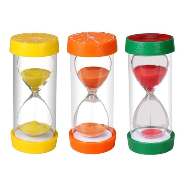 Fruit Frame Sandglass Sand Glass Hourglass Time Counter Count Down Home Kitchen Timer Clock Decoration Ornaments Gift 10 Mins