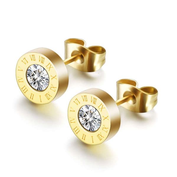 Stud 2024 Luxury Designer Women Fashion Stud Stainless Steel Lover Gifts With Diamond High Polish Engagement Earrings For Christmas