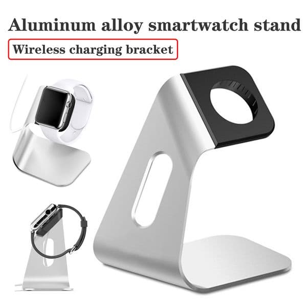 Metal Aluminum Charger Stand Holder for Apple Watch Bracket Charging Cradle Stand for Apple i Watch 1-8 SE Charger Dock Station