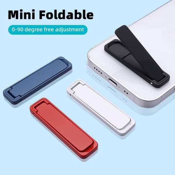 Ultra Thin Mini Metal Folding Mobile Phone Holder Stand Alloy Invisible Portable Phone Kickstand 2025 Bracket Desktop Phone Holder