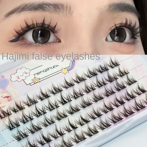 50/100 Bunch false eyelashes extend naturally C curl 9-12 mm cluster eyelashes DIY eyelashes