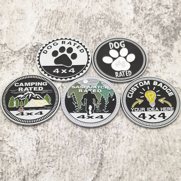 Party Decoration Circular 4X4 Car Sticker For Truck 3D Badge Emblem Decal Auto Accessories