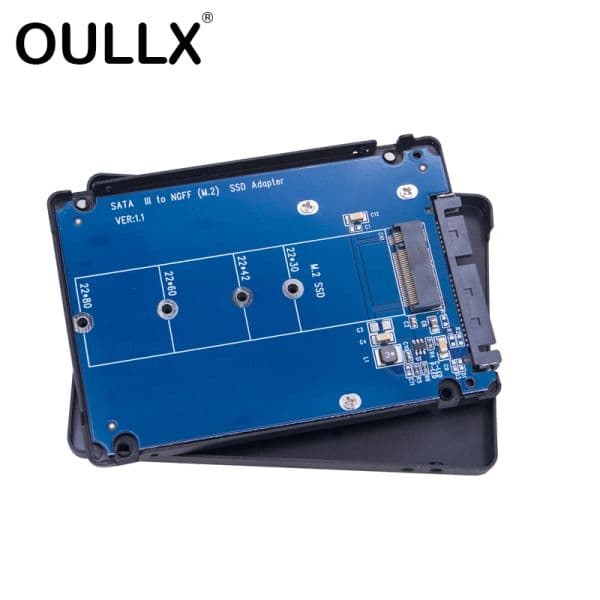 OULLX MSATA M.2 2025 NGFF to SATA3 new Protocol Laptop SSD Hard Disk Box To Serial Port 2.5Inch Adapter Card