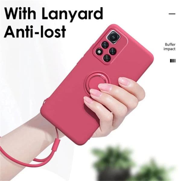 Magsafe Magnetic Ring Holder Case For Xiaomi Redmi Note 11 12 10 9 8 Pro For Redmi K40 10C 9 A1 Liquid Silicone Shockproof Cover
