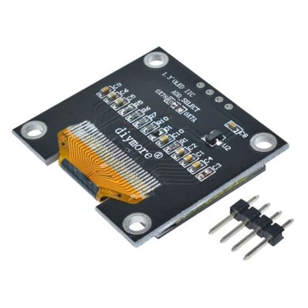 1.3 Inch 1.3" OLED LCD Display Module 4Pin 7Pin White Blue IIC SPI Interface SH1106 Chip 128X64 LCD Screen Board with Pin Header