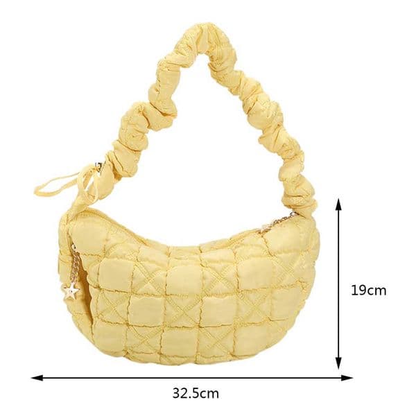 Korean Niche Cloud Bag INS Fashion Bubble Pleated Down Bags Luxury Designer Handbags Messenger Female Shopper Bag Shoulder Bags