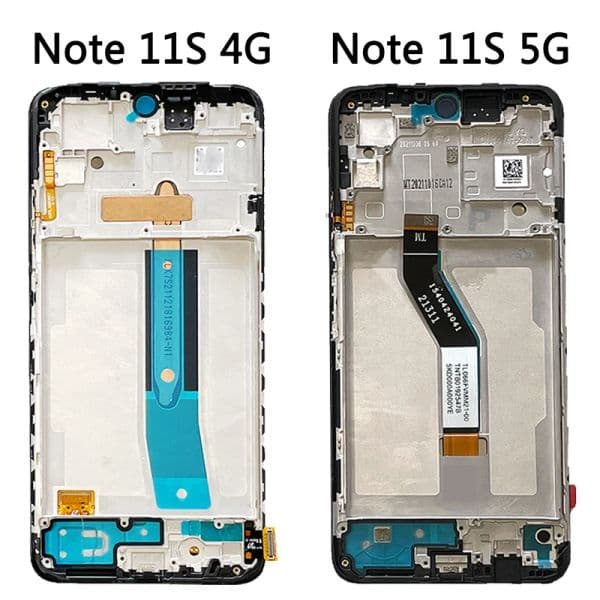 Original For Xiaomi Redmi Note 11S 5G 22031116BG LCD Touch Screen Digitizer For Redmi Note 11S 4G 2201117SG LCD Note11s Display