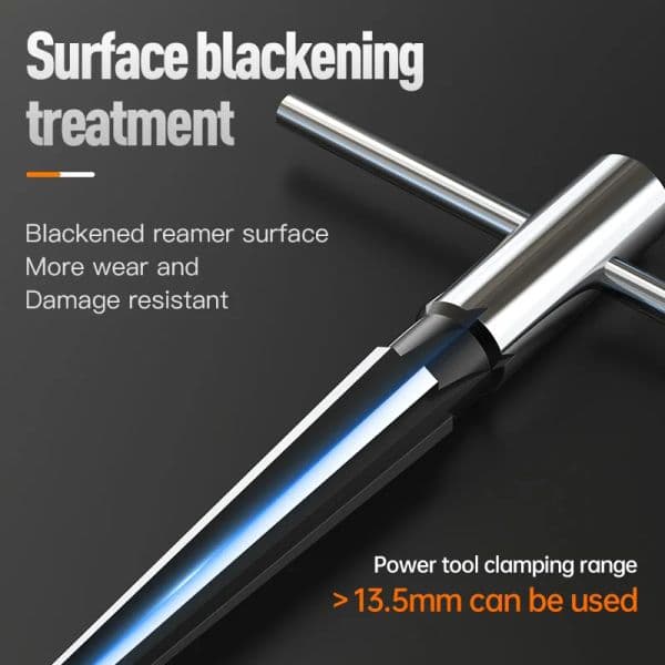 HUHAO 1/2PCS Hand Taper Reamer HHS Chamfer Reaming Wood Metal Plastic Drilling Tools Deburring Enlarge Pin Hole Taper Reamer