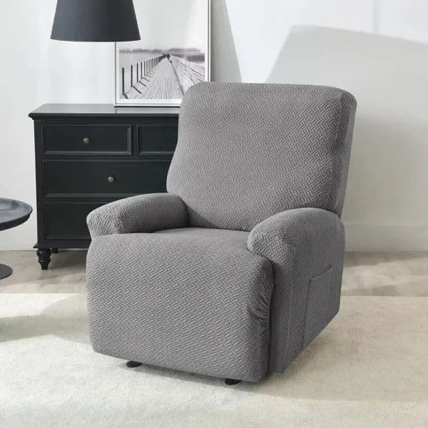 4 Pcs Stretch Jacquard Sofa Cover Recliner new Slipcover with Elastic Bottom Side Pocket Protect Your 2025 Furniture and Enhance Comfort