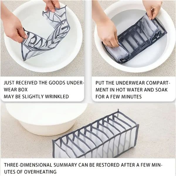 Closet Organizer for Underwear Socks Boxes Storage Organizer Wardrobe Storage Bag Bra Clothing Pants Drawer Organizer Divider