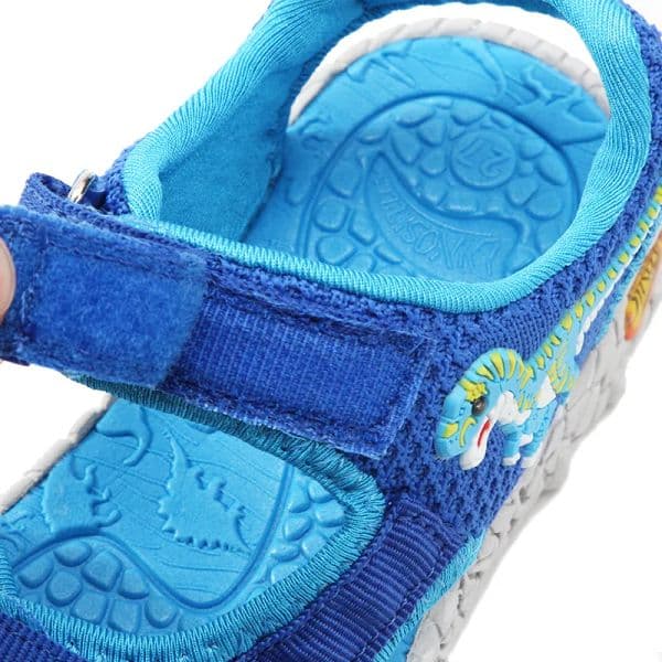 DINO Children new Summer Sandals 2023 New T-REX LED Lighting Shoes for 2025 4Y Kids Boys Open Toe Comfortable Beach Sandals Anti-Slip