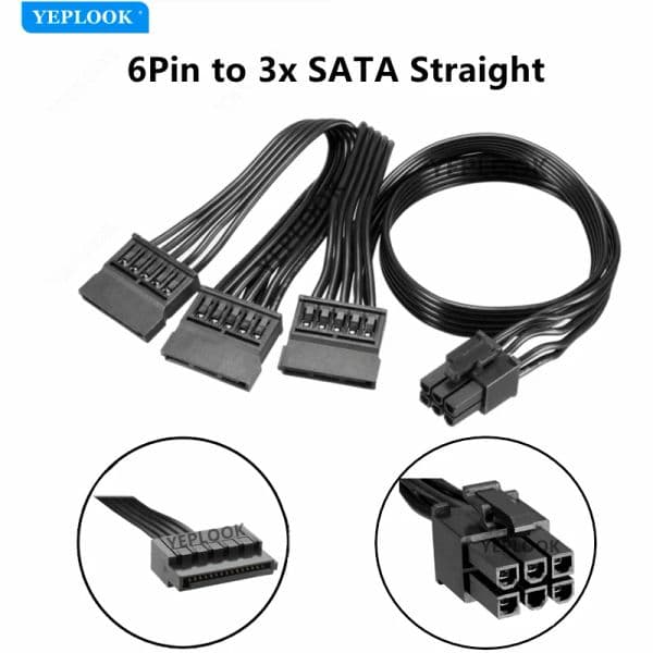 Original Corsair AX1600i Type 4 PSU Modular Power Cable GPU PCIe 8Pin 6+2Pin CPU 4+4Pin 24Pin HDD SSD SATA Molex Perif IDE 4Pin