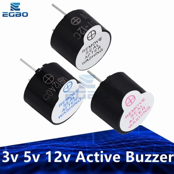 3v 5v 12v Active Buzzer Magnetic Long Continous Beep Tone Alarm Ringer 12mm MINI Active Piezo Buzzers Fit For Arduino Diy Kit
