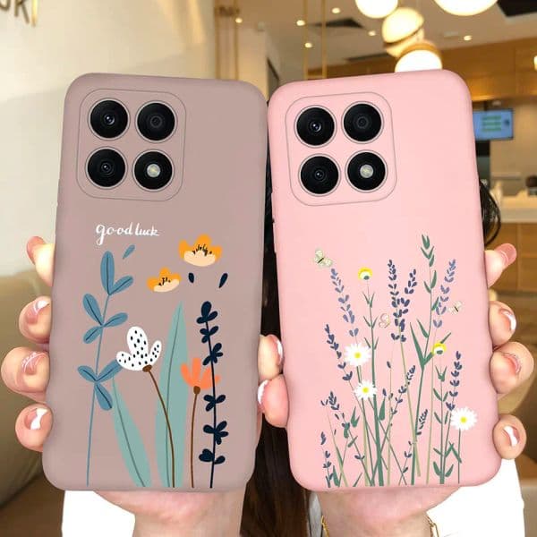 For Huawei Honor X A G Phone Cases Heart Tag Silicone Matte Shockproof Back Cover HonorX Capa 5
