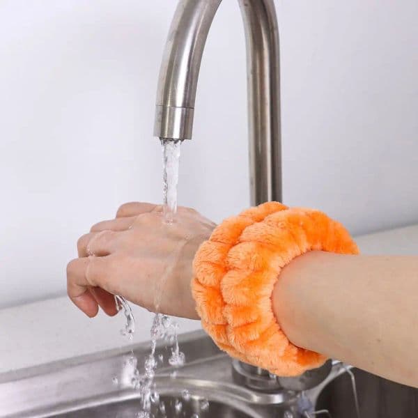 Women Your Arms Soft to Touch for Yoga Running Face Wash Wristbands for Washing Face Spa Wrist Washband Microfiber Absorbent