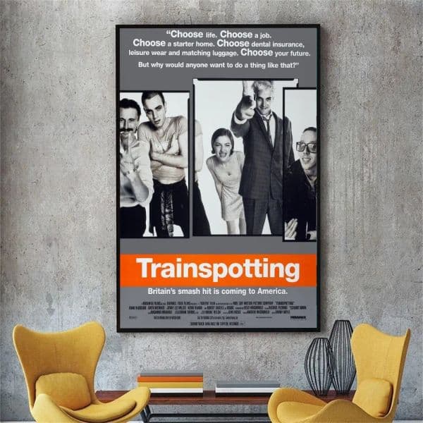 Trainspotting Classic Movie Poster No Framed 2025 Poster Kraft Club Bar Paper Vintage Poster Wall Art Painting Bedroom new Study Stickers