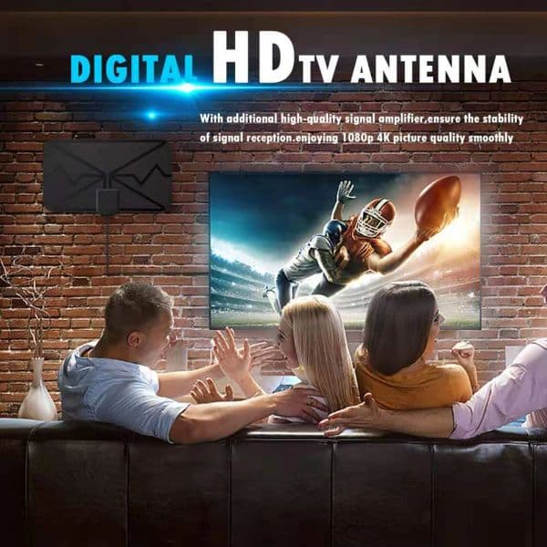 4K Digital Indoor new TV Antenna with Signal Amplifier DVB-T HD TV 2025 Digital Antenna for More Channels