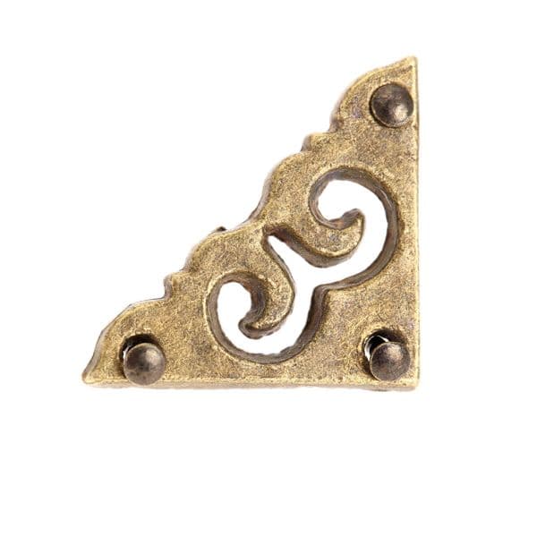 12Pcs Furniture Corner Brackets Jewelry Chest Wine Case Box Book Scrapbook Album Corner Protector Decor Furniture Hardware