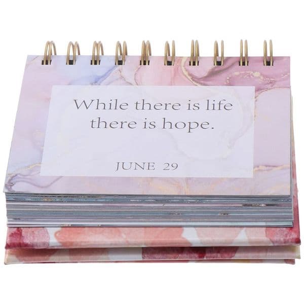 Flower Desktop Paper Calendar Office Supplies Paper 2024 Standing Daily Flip Writable Daily Yearly Agenda