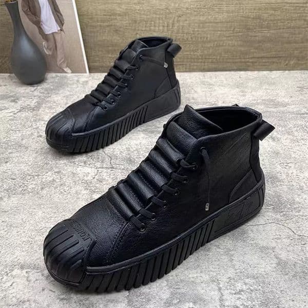 2025 Autumn And Winter New High Top Plush Warm Soled Men'S Casual Fashion Shoes