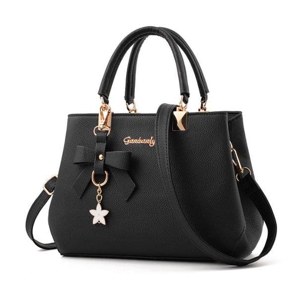 Women Messenger Bags Leather Handbags Fashion Ornaments Bow Shoulder Bag