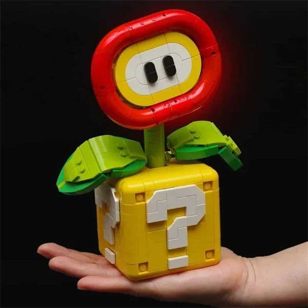 2024 NEW MOC Chomper Plant Model Fit Flame Flower Assembled Building Block Brick Children Educational Toys Kids Christmas GiftsXJ241203
